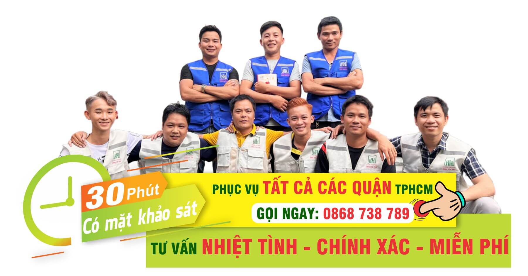 Đội thợ sửa chữa nhà của Khải Hoàn tại TPHCM